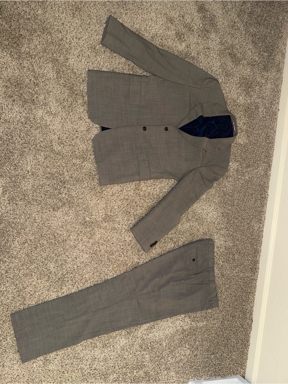 Tommy Hilfiger Gray Men's Two-Piece Suit